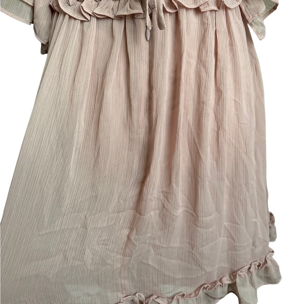 Forever 21 Mauve Ruffle V-neck Midi Dress Size Small - Picture 14 of 17